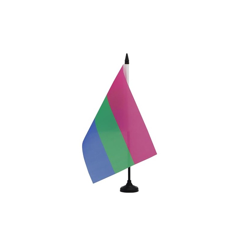 AZ FLAG - Polysexuality Table Flag 21 x 14 cm