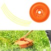 Aluminum Mower 4-Trimmer Line Head, Universal Replacement Strimmer Heads String