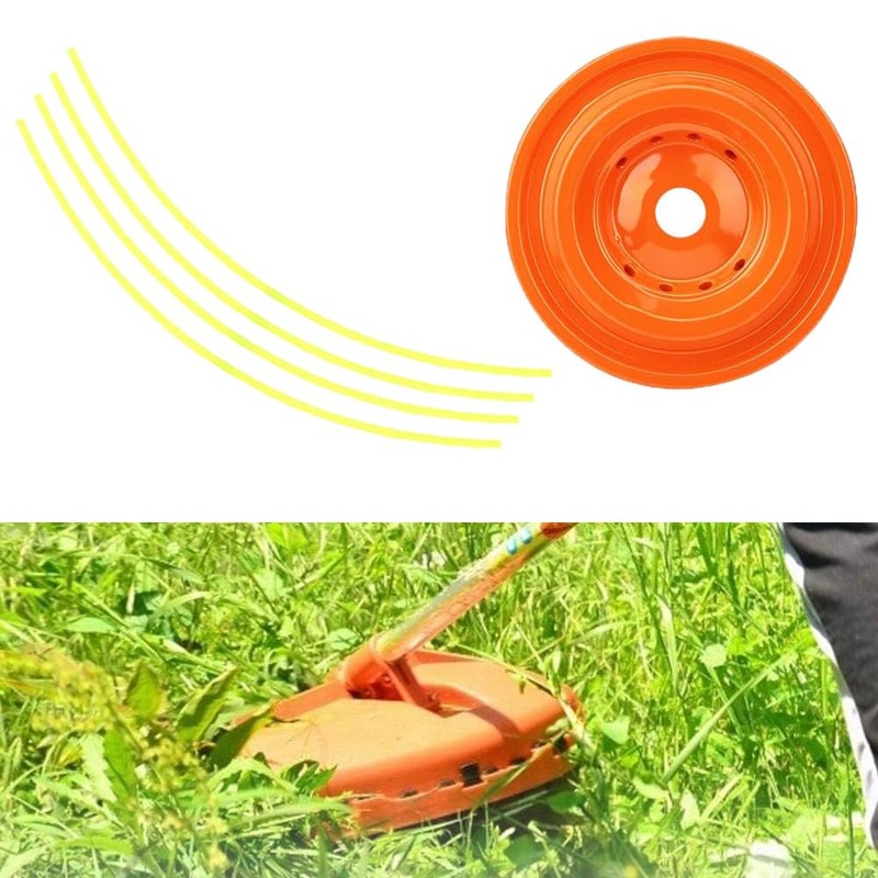 Aluminum Mower 4-Trimmer Line Head, Universal Replacement Strimmer Heads String