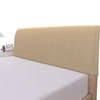 Easy-Going Stretch Bed Headboard Cover,Small Square Jacquard Headboard Slipcover, Dustproof