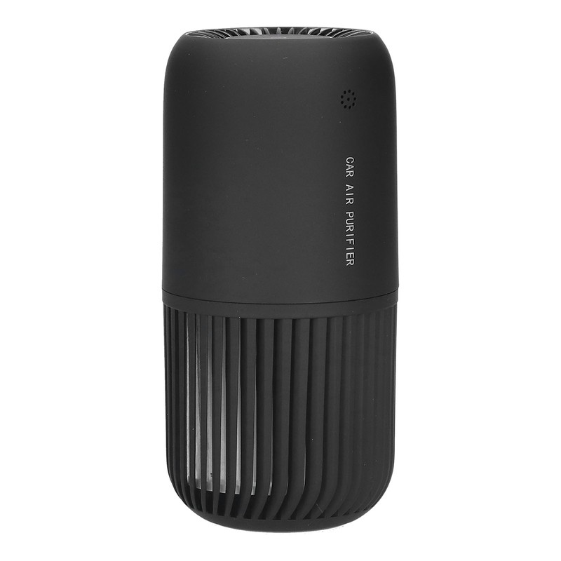 Black Air Purifier Portable USB Powered Low Noise Car Air