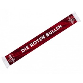 RB Leipzig Knitted Scarf - Away 2024/25 - Fan Scarf Away Scarf RBL - Plus Bookmark We Love Football, Burgundy Red