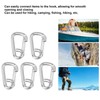 5 Pcs Spring Hook 316 Stainless Steel Carabiner Clip Heavy