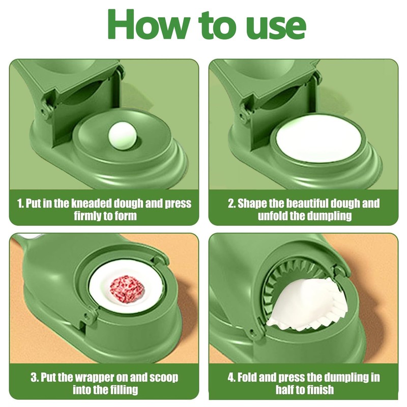 Dumpling Maker, Pelmeni Maker, 2-in-1 Dumpling Maker, Gyoza Maker, Mouth