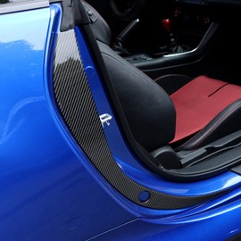 AIRSPEED For Toyota GR86 ZN8 Subaru BRZ ZD8 2021 2022 2023 2024 Real Hard Carbon Fiber Accessory Parts Car Door Protect Seat Sticker Stylish Decal Subaru BRZ Toyota GR86 Dress Up Interior Parts Door