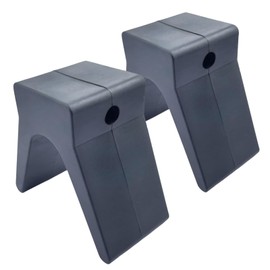 JTEYINH 2 Pack 2" x 4" V-Span Boat Trailer Bow Stop,(Rubbe) 1/2" Mounting Hole