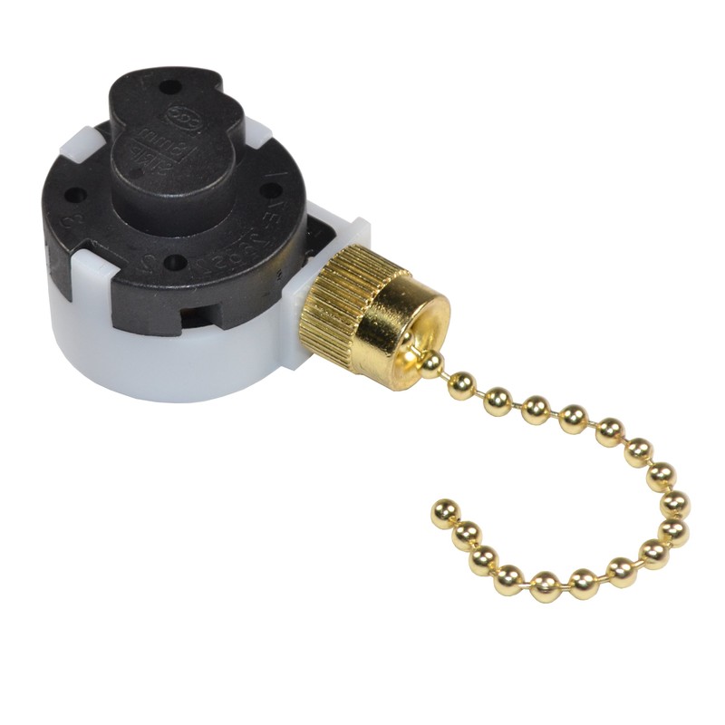 HQRP Switch 3-Speed 4-Wire Pull Chain Control Ceiling Fan Compatible