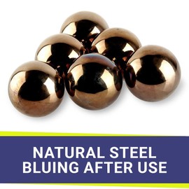 American Fire Products | Stainless Steel IronFire Balls, 4" | Use with Lava Rock in Indoor or Outdoor Fireplace, Fire Pit or Bowl | Natural Gas or Propane | Set of 6