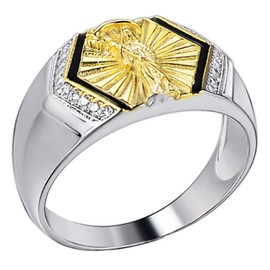 HarlemBling Real Solid 925 Sterling Silver - Grim Reaper Santa Muerte Ring - Diamond Cut Icy Ring For Men - Sizes 6-13 Great As Mens Pinky Ring Or On Any Finger (7)