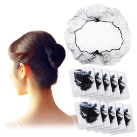 Chignon Net ODN-003 Bun Net, Asiana Net, L Size, Hair Net, Hair Net, Ballet, Individual Packaging, 10 Pieces, Sparkling Punching Round