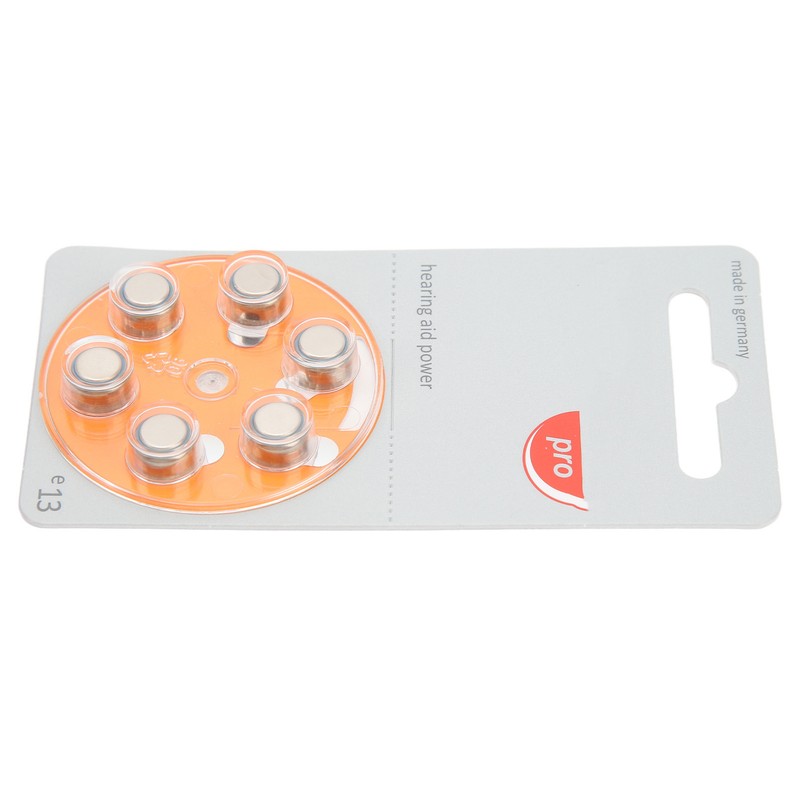 60pcs Long Lasting Power Hearing Device Battery Zinc Air Sound