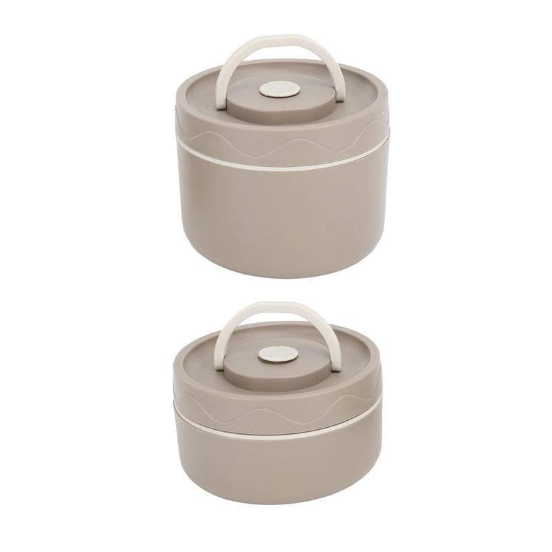 Insulated Lunch Container 304 Stainless Steel Leakproof Portable Round Thermal