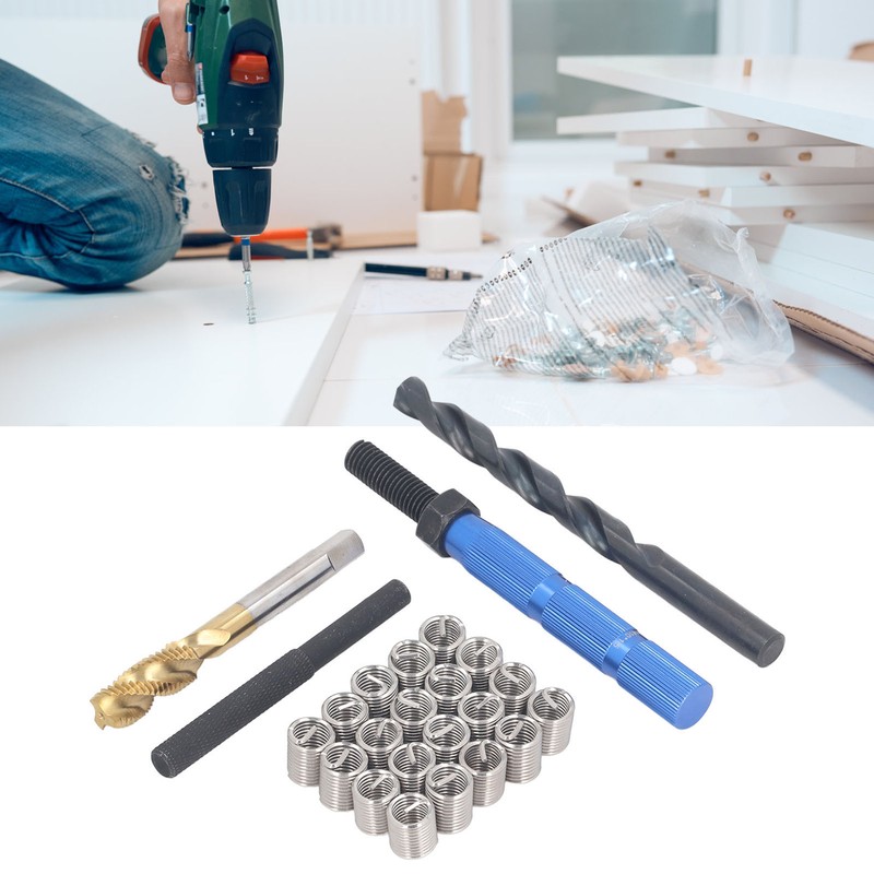 24Pcs Metric Thread Repair Kit M10 X 1.5 X 2D