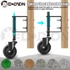 BOODVON 4" Heavy Duty Gate Caster, Spring Loaded Gate Wheels,