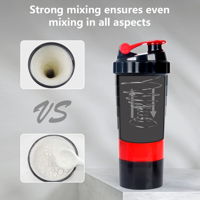 XTKS Shaker Bottle,16oz Protein Shaker Bottles with Mixing Ball, 3
