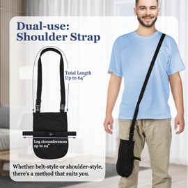 Catheter Bag Urinary Drainage Foley Catheter Bag Cover Holder Dual-Use Urine Drain Leg Bags With Adjustable Waist And Shoulder Belts