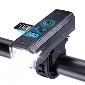 [Ultra High Brightness/Long Distance Illumination] Bicycle Light, Light Sensor, High Brightness, 2,000 Lumens, Compact, IPX7 Waterproof, 5 Lighting Modes, 180° Large Wide Lighting, Automatic Lighting,