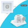 Hose Vary Lightweight Bathroom Fan for Ceiling, 110CFM Ductless Bathroom