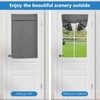 Zevrang Blackout Door Curtain, 26x40Inch French Tie Up Thermal No