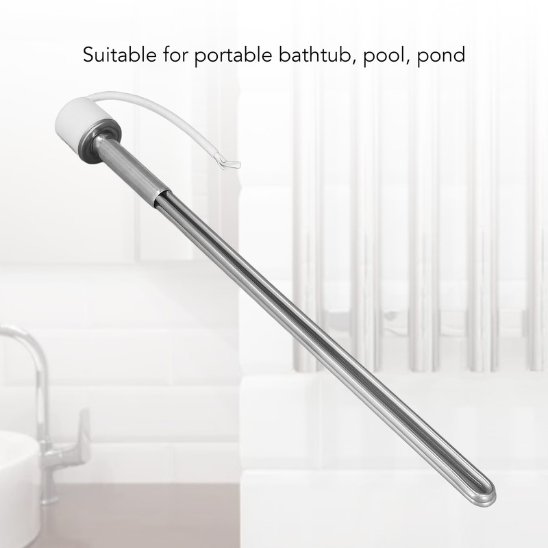 Immersion Water Heater Limescale Proof 3000W Stainelss Steel Solar Electric