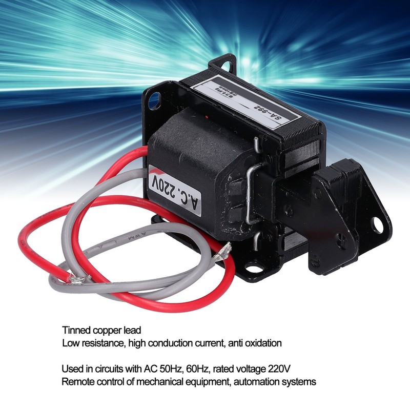 BERM Push Pull Electromagnet Traction Solenoid 0.5KG Suction 10mm Stroke