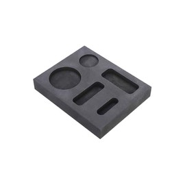 5 in 1 Graphite Casting Ingot Mold Small Metal Graphite Mold for Melting and Refining Silver Brass and More Metals