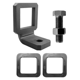 2" Anti Rattle Hitch Clamp Fit for Heavy Duty Anti Rattle Hitch Tightener Including Ball Mount Tow Bar Bike Rack and Cargo Rack, Black, with 2 Silencer Pads