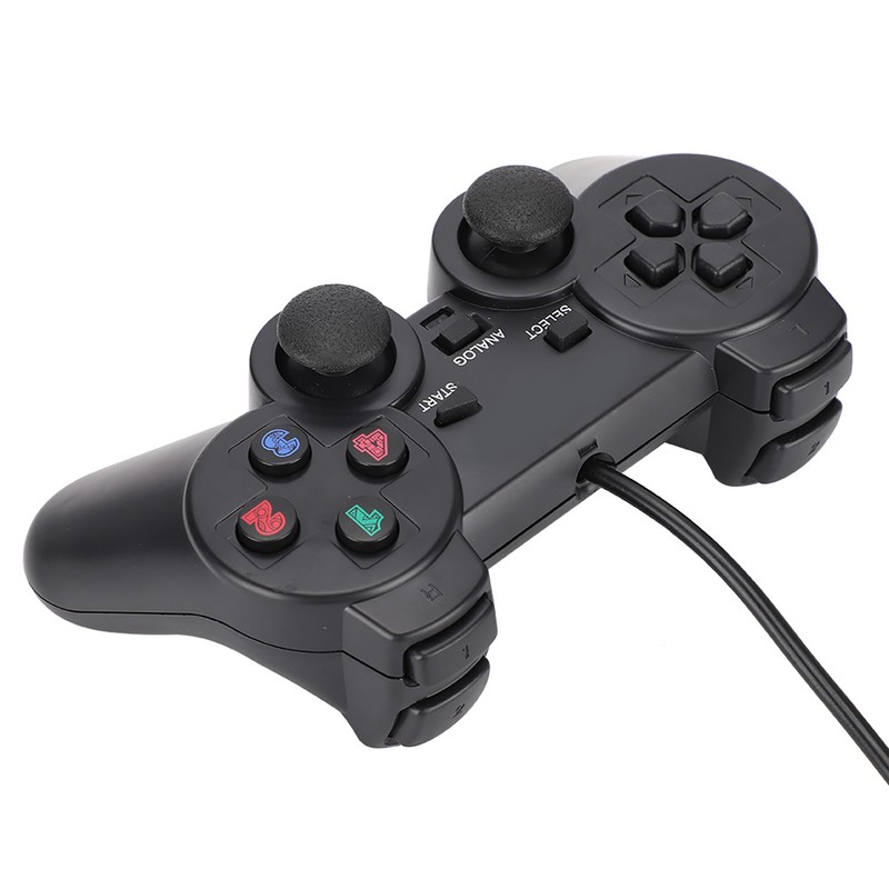 Computer Game Controller Wired USB Gamepad with Dual‑Vibration For PC
