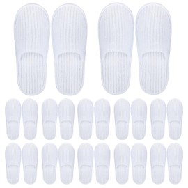 ZSDRTYU Disposable Slippers, 12 Pairs Guest Slippers House For Guests Hotel, Spa Slippers For Hotel Home Wedding Travel Party