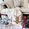 The Cotton & Canvas Co. Reindeer Christmas Santa Sack for
