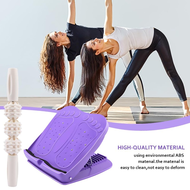 Slant Board Calf Stretcher Board, Plastic 10-Level Adjustable Incline Board