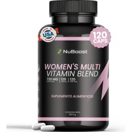Multivitamínico Mujer 120 Cápsulas Nuboost Vitaminas Sabor Sin sabor