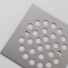 VOURUNA Square 4-1/4(4.25) inch Screw-in Shower Floor Drain Grate Strainer