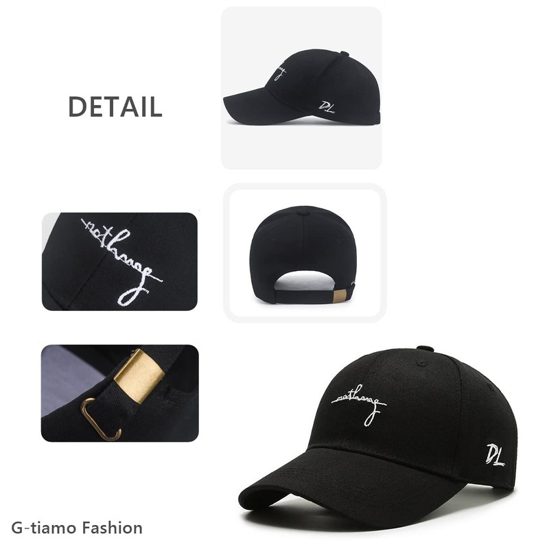 G-tiamo DL Women's Hat, English, One Point, Embroidery, Adjuster, Size