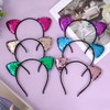 Haakong Cat Ear Headbands Sequin Headwear Hair Band Party Decoration