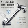 G-Promise Shower Head Extension Arm, Stainless Steel Adjustable Extender with