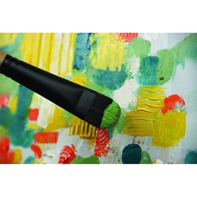 Princeton Catalyst Flat Brush, Synthetic, Long Handle, Size 4, 1