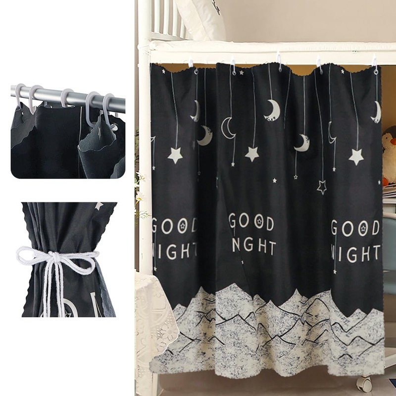 XGOPTS Bottom Bunk Bed Curtains, Students Dormitory Bunk Blackout Bed