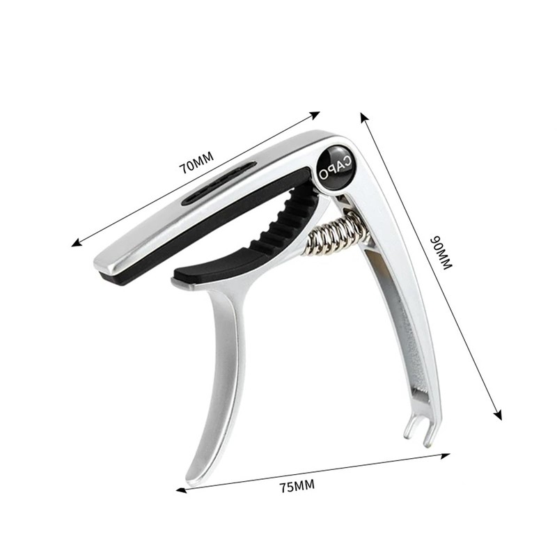 YCHIRO Guitar Capotast, One-touch Type, Zinc Alloy, Ultra Lightweight, Quick