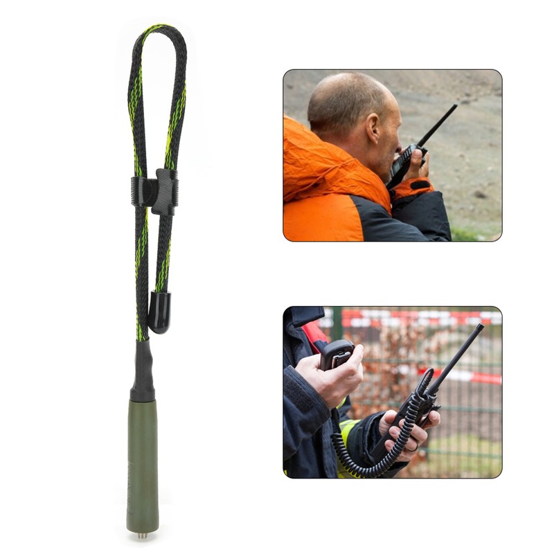 Outdoors Walkie‑Talkie Folding Rule Weaving Camouflage Antenna SMA Female Supplies