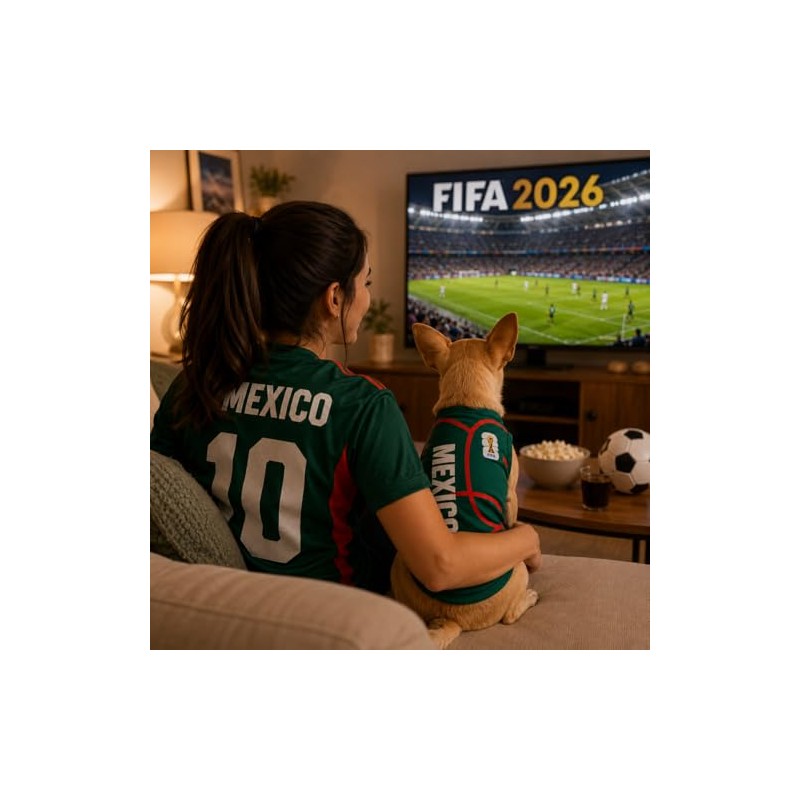 Playera para Perro con diseño Oficial FIFA – México –