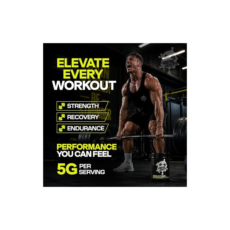 Micronised Creatine Monohydrate Powder 500g – 100 Servings – Creatine