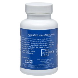 BOOST Longevity by Nature H.A.95 Hyaluronic Acid Supplement– 60 Capsules