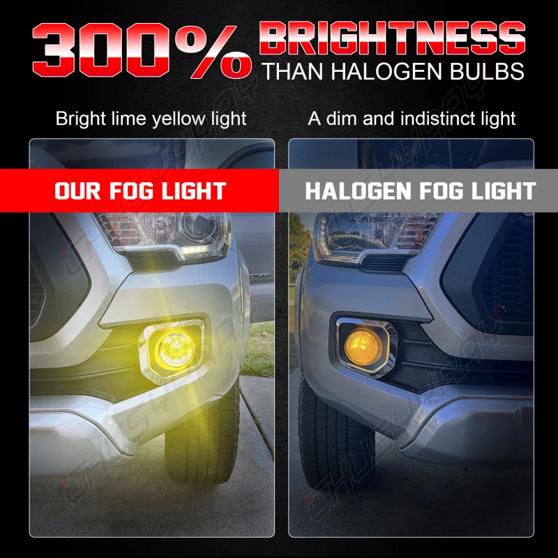 CHUSYYRAY Pair Front Bumper Fog Light Driving Lamp Replaces For