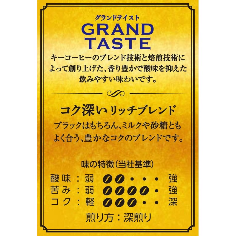 Key Coffee Drip Bag, Grand Taste, Rich Blend, 15 Bags
