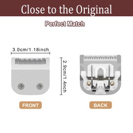 YAZIYIR Cuchilla De Repuesto De Acero Inoxidable De 30 Mm Compatible Con La Recortadora Whal All-In-One De Iones De Litio, Modelo 59300 (Plateada, 1 Unidad)