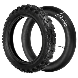 2.5-10" Off-Road Tire and Inner Tube Set - Dirt Bike Tire with 10-Inch Rim and 2.5/2.75-10 Dirt Bike Inner Tube Replacement Compatible with Honda CRF50/XR50, Suzuki DRZ70/JR50, and Yamaha PW50
