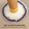 Ecoganic Kabuki Brush Fluffy Powder Brush for Loose Powder, Bronzer,
