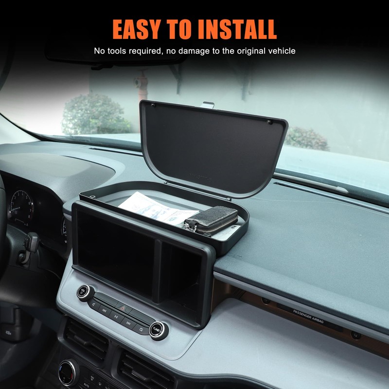 enter CoCar Dashboard Storage Box Organizer Holder Tray Compatible with