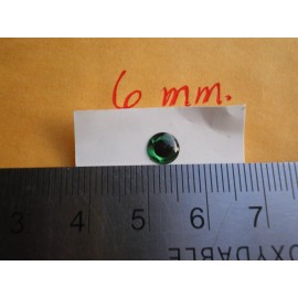 Unbranded 360 PCS. 3D 6MM GREEN HOLOGRAPHIC FISHING LURE EYES/FLY TYING JIGS/CRAFT DOLLS